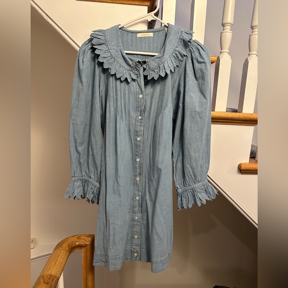 Doen Chambray Wing dress small